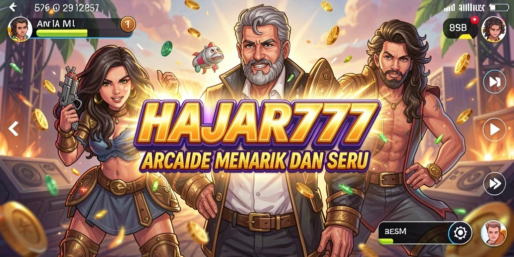 Tampilan gameplay seru dalam HAJAR777 dengan grafis atraktif.