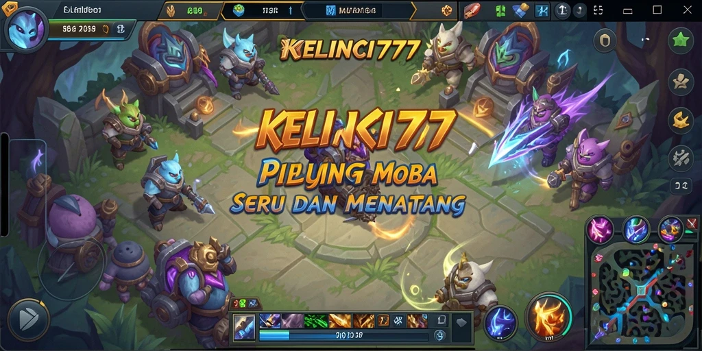 Menampilkan aksi seru dan strategi di arena KELINCI777.