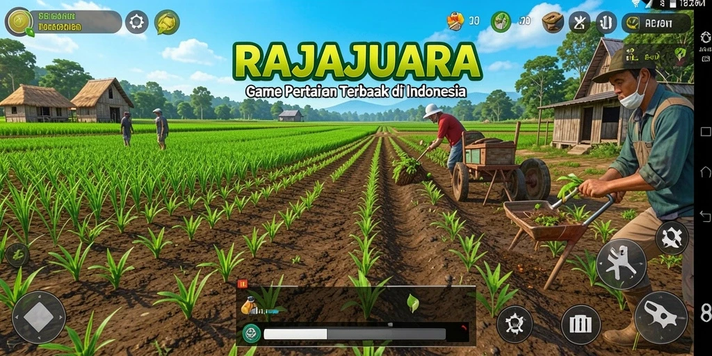 Tampilan menarik gameplay bertani di RAJAJUARA.