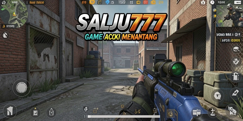 Tampilan gameplay SALJU777 yang mendebarkan dalam pertempuran FPS.