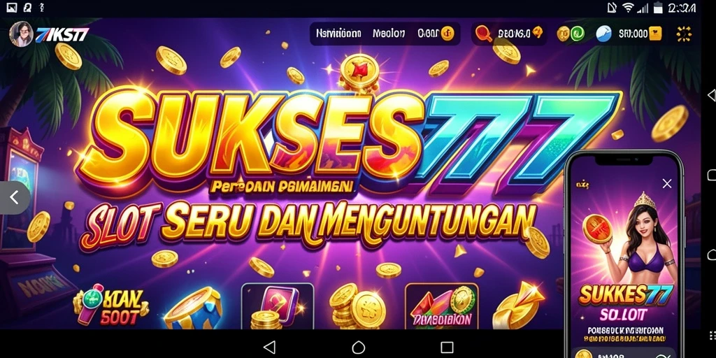 Tampilan menarik dari gameplay SUKSES777 yang penuh warna.