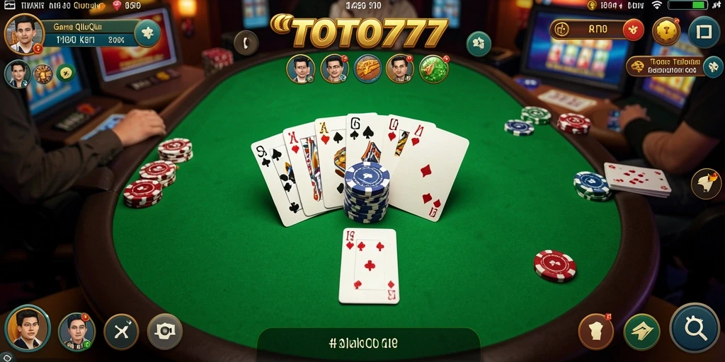 Screenshot permainan TOTO777 menampilkan momen seru saat bermain QiuQiu.